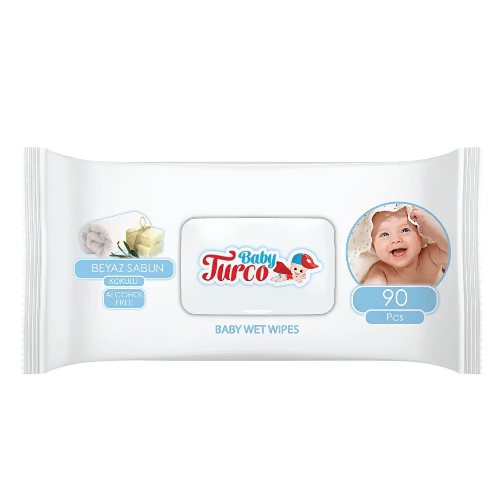 Beyaz Sabun Kokulu Bebek Islak Mendil 24 x 90 Adet